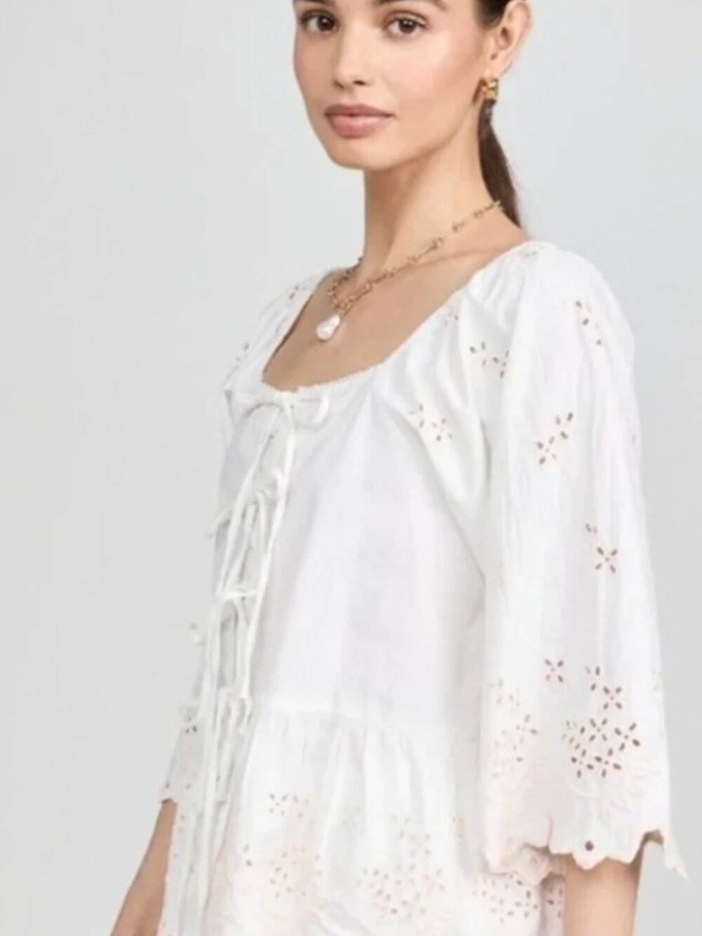Damson Madder Lana Blouse in Broderie Size UK 18 - Picture 3 of 10